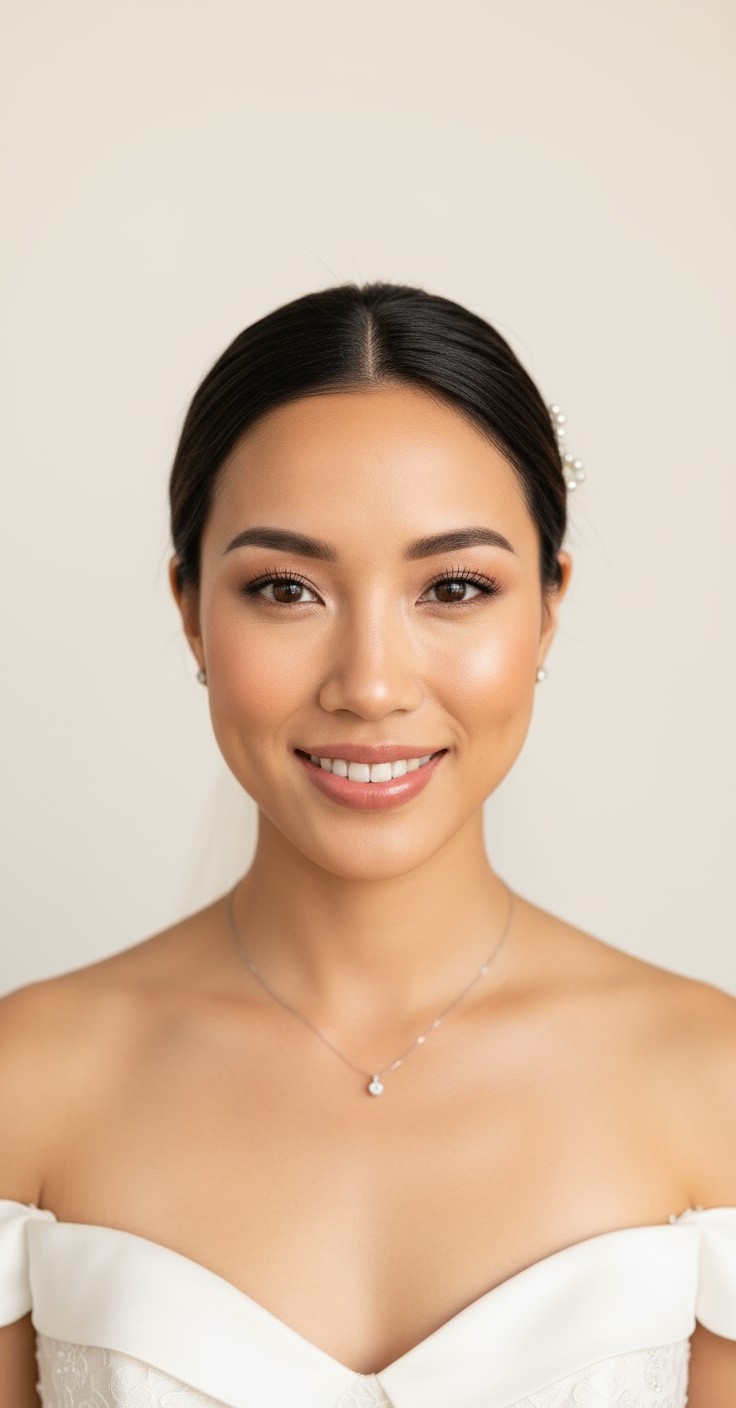 After Low Bun Hairstyle For Wedding